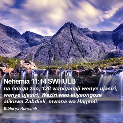 Nehemia 11:14 SWHULB Bible Verse Image
