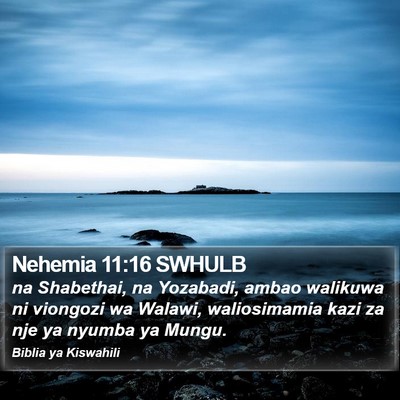 Nehemia 11:16 SWHULB Bible Verse Image