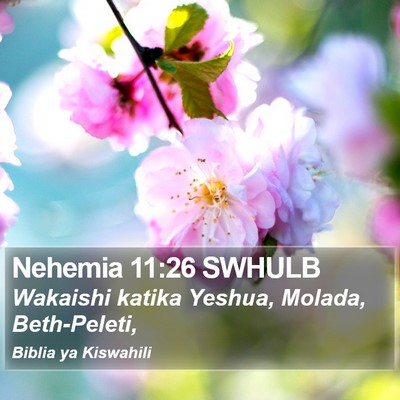 Nehemia 11:26 SWHULB Bible Verse Image