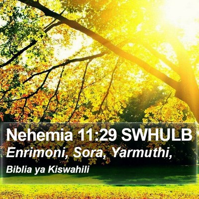 Nehemia 11:29 SWHULB Bible Verse Image