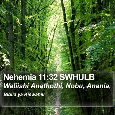 Nehemia 11:32 SWHULB Bible Verse Image