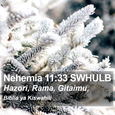 Nehemia 11:33 SWHULB Bible Verse Image