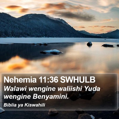 Nehemia 11:36 SWHULB Bible Verse Image