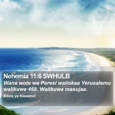 Nehemia 11:6 SWHULB Bible Verse Image
