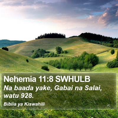 Nehemia 11:8 SWHULB Bible Verse Image