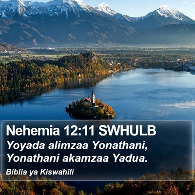 Nehemia 12:11 SWHULB Bible Verse Image