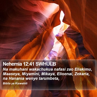 Nehemia 12:41 SWHULB Bible Verse Image