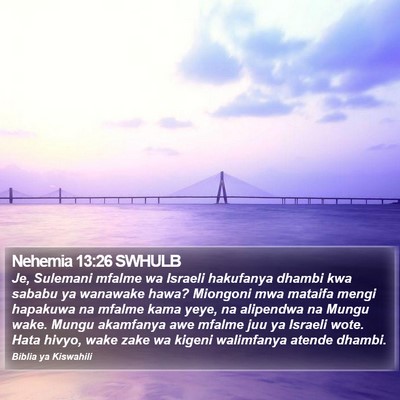 Nehemia 13:26 SWHULB Bible Verse Image