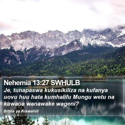 Nehemia 13:27 SWHULB Bible Verse Image