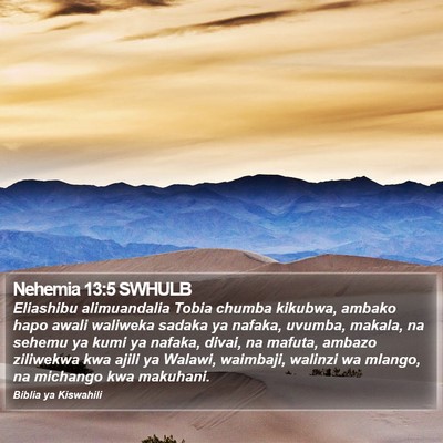 Nehemia 13:5 SWHULB Bible Verse Image