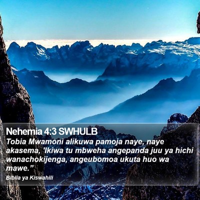 Nehemia 4:3 SWHULB Bible Verse Image