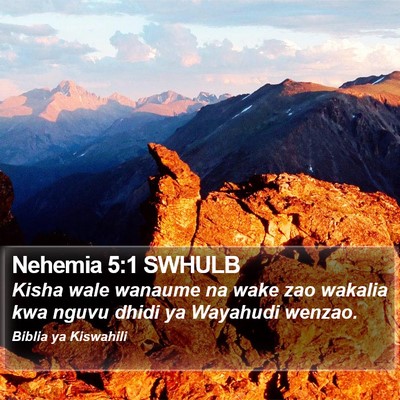 Nehemia 5:1 SWHULB Bible Verse Image