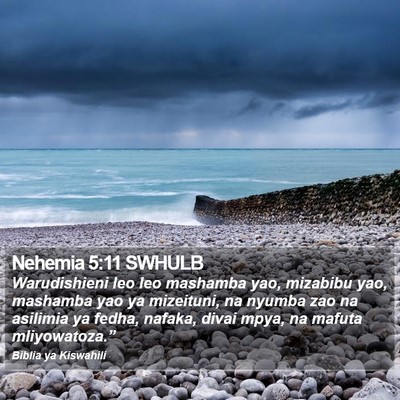 Nehemia 5:11 SWHULB Bible Verse Image
