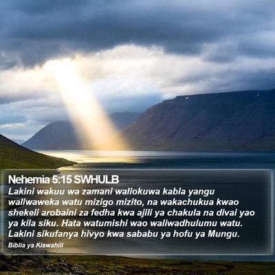 Nehemia 5:15 SWHULB Bible Verse Image