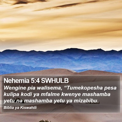 Nehemia 5:4 SWHULB Bible Verse Image