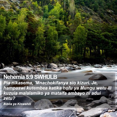 Nehemia 5:9 SWHULB Bible Verse Image