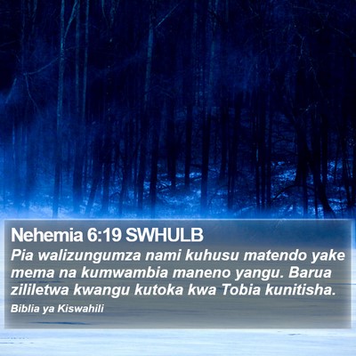Nehemia 6:19 SWHULB Bible Verse Image