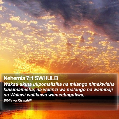 Nehemia 7:1 SWHULB Bible Verse Image