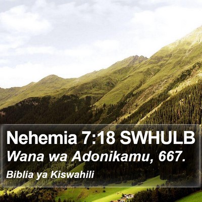Nehemia 7:18 SWHULB Bible Verse Image