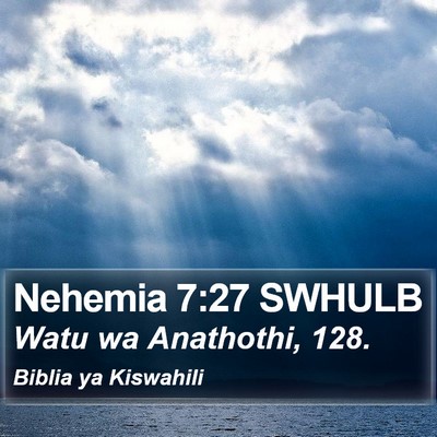 Nehemia 7:27 SWHULB Bible Verse Image