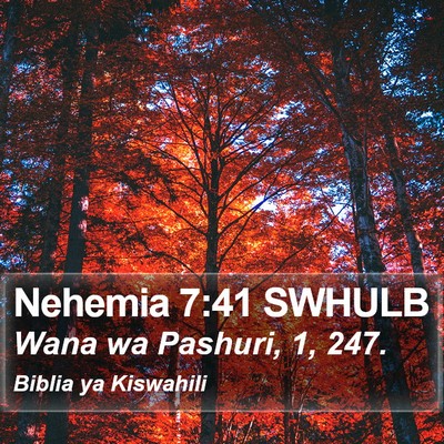 Nehemia 7:41 SWHULB Bible Verse Image