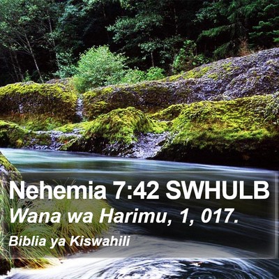 Nehemia 7:42 SWHULB Bible Verse Image