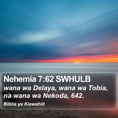 Nehemia 7:62 SWHULB Bible Verse Image