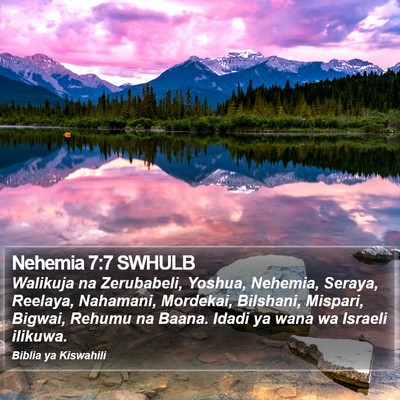Nehemia 7:7 SWHULB Bible Verse Image