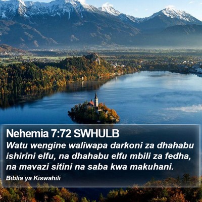 Nehemia 7:72 SWHULB Bible Verse Image