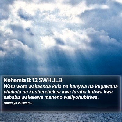 Nehemia 8:12 SWHULB Bible Verse Image