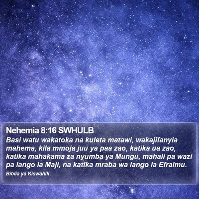 Nehemia 8:16 SWHULB Bible Verse Image