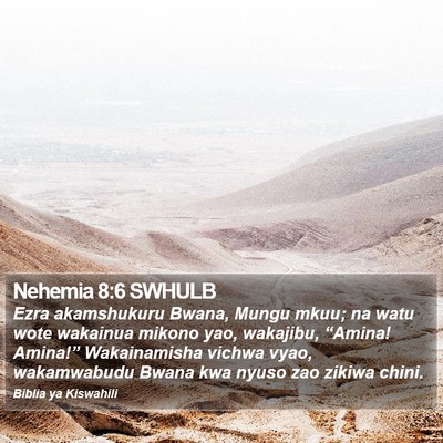 Nehemia 8:6 SWHULB Bible Verse Image