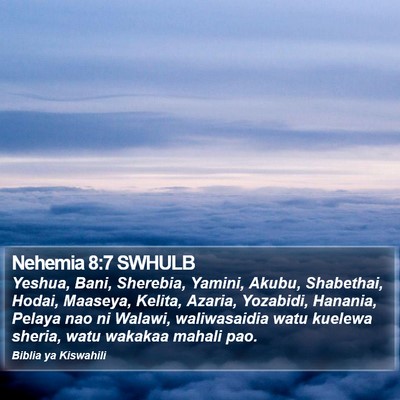 Nehemia 8:7 SWHULB Bible Verse Image