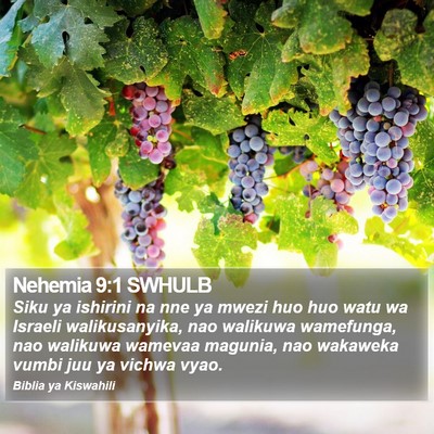 Nehemia 9:1 SWHULB Bible Verse Image