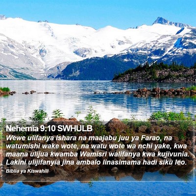 Nehemia 9:10 SWHULB Bible Verse Image