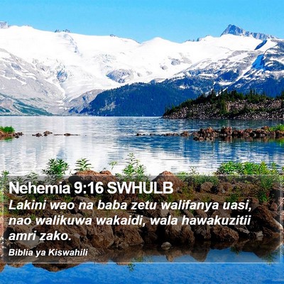 Nehemia 9:16 SWHULB Bible Verse Image