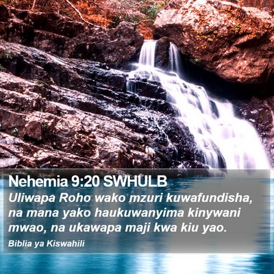 Nehemia 9:20 SWHULB Bible Verse Image