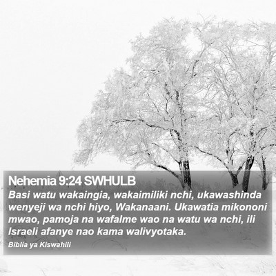Nehemia 9:24 SWHULB Bible Verse Image