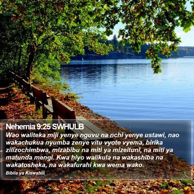 Nehemia 9:25 SWHULB Bible Verse Image