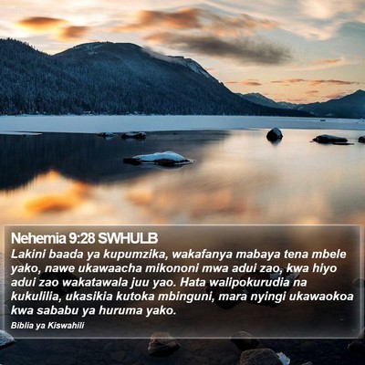 Nehemia 9:28 SWHULB Bible Verse Image