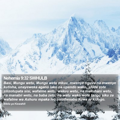 Nehemia 9:32 SWHULB Bible Verse Image