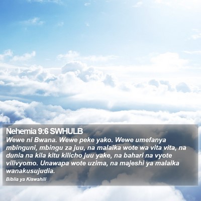 Nehemia 9:6 SWHULB Bible Verse Image