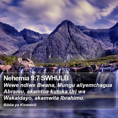 Nehemia 9:7 SWHULB Bible Verse Image