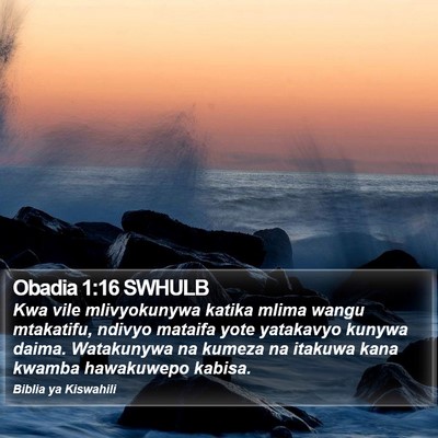 Obadia 1:16 SWHULB Bible Verse Image