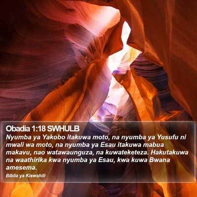 Obadia 1:18 SWHULB Bible Verse Image