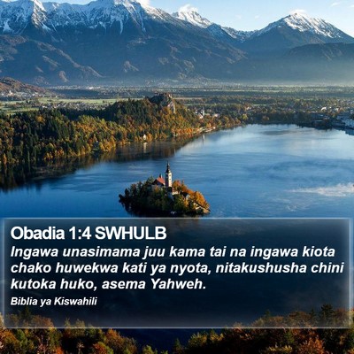 Obadia 1:4 SWHULB Bible Verse Image
