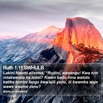 Ruth 1:11 SWHULB Bible Verse Image