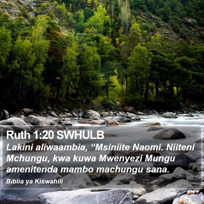 Ruth 1:20 SWHULB Bible Verse Image