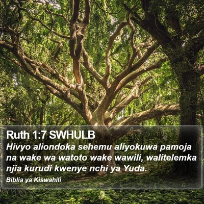 Ruth 1:7 SWHULB Bible Verse Image