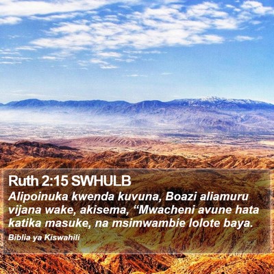 Ruth 2:15 SWHULB Bible Verse Image